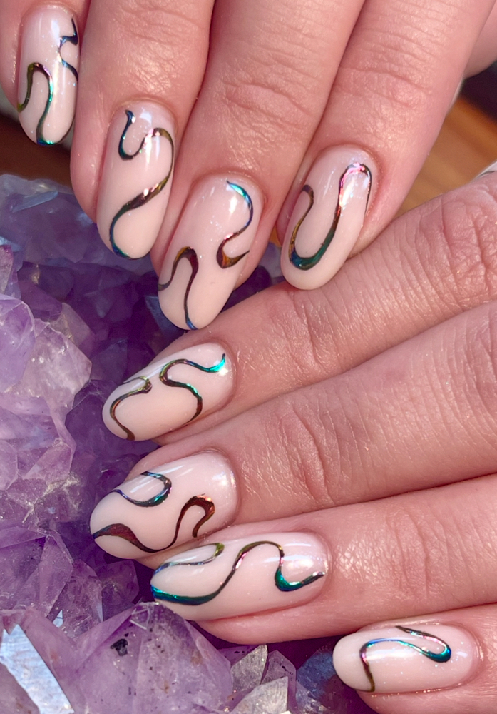 Minimalistic Art 10 Fingernails at The Polished Pinky Valparaiso in Valparaiso, IN