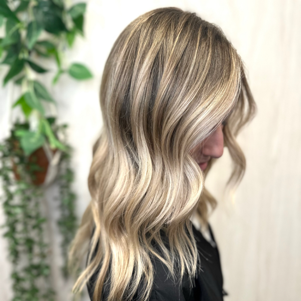 Full Balayage + Style at EVERROOT Hair Studio in Austin, TX