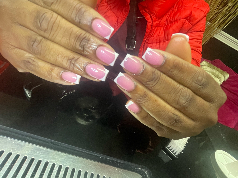 Short Pink & White/Ombre P&W