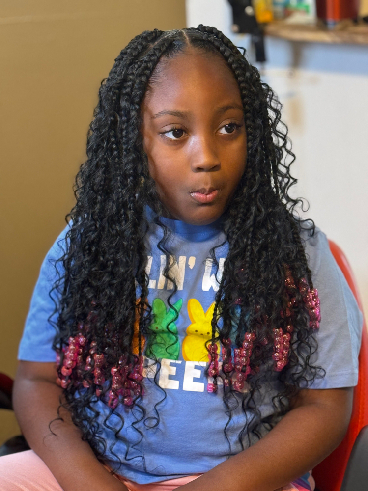 Kids Large Boho Knotless With Beads
