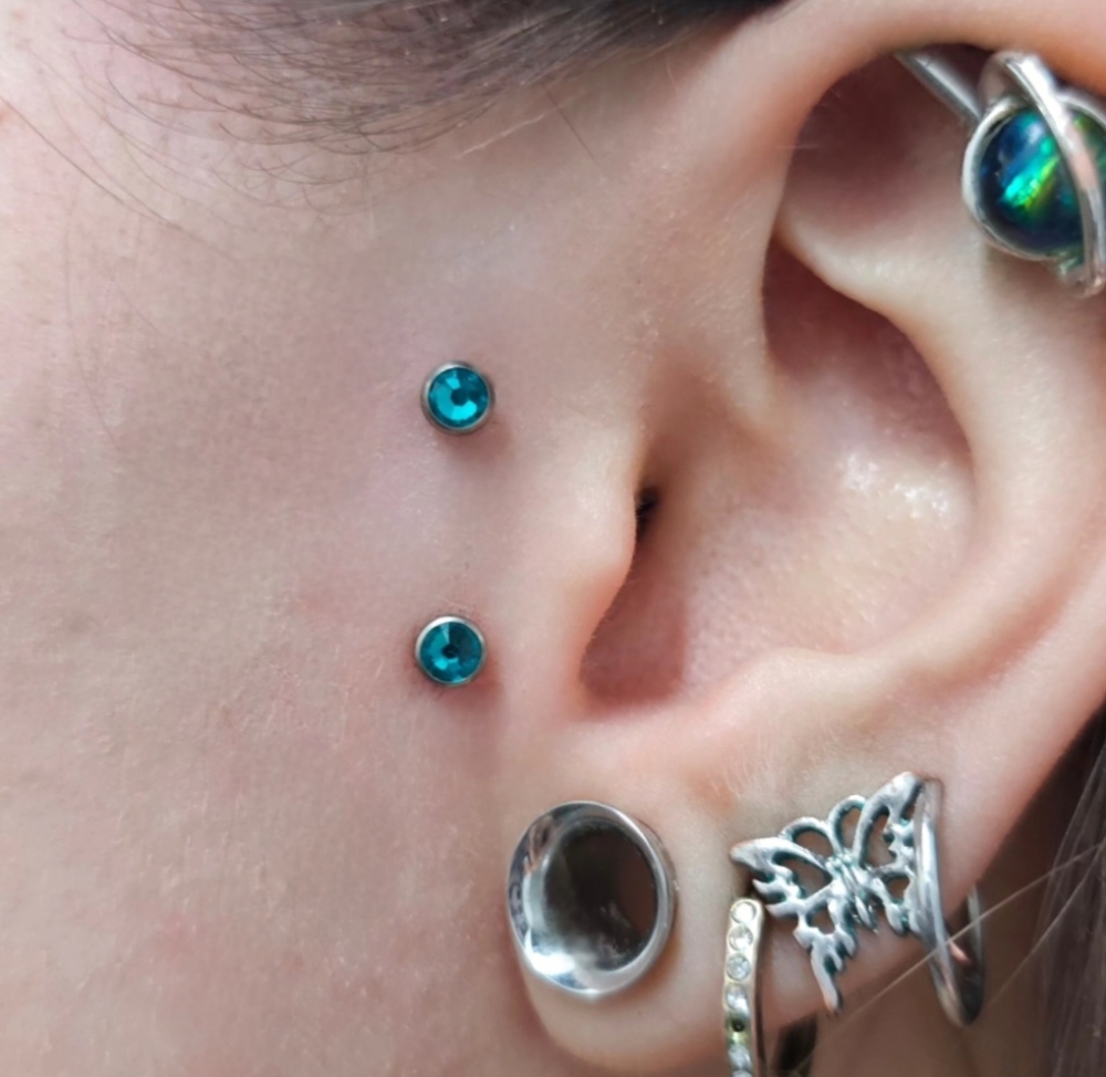 Surface Tragus Piercing