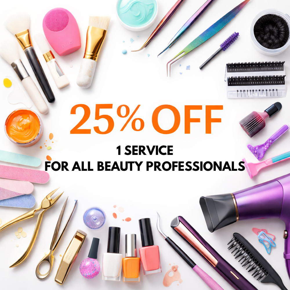 25% OFF 1 Service BEAUTY PROS