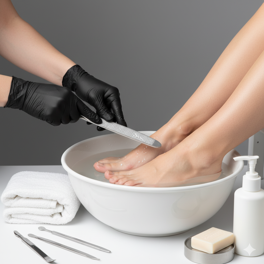 Classic Pedicure (wet) at Ashley's Nail Studio in Escondido, CA