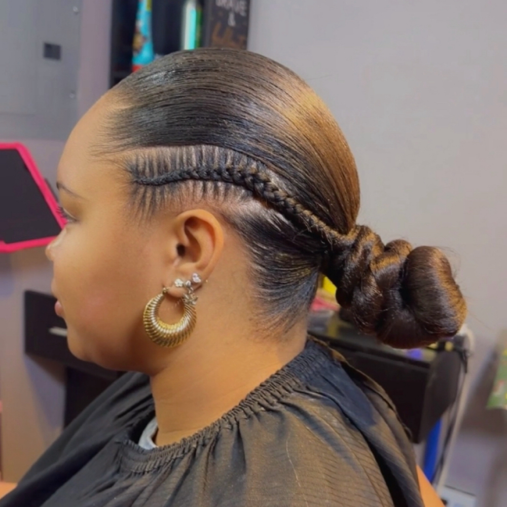 Knot Bun at Hair by Symone in Wayensboro, MS