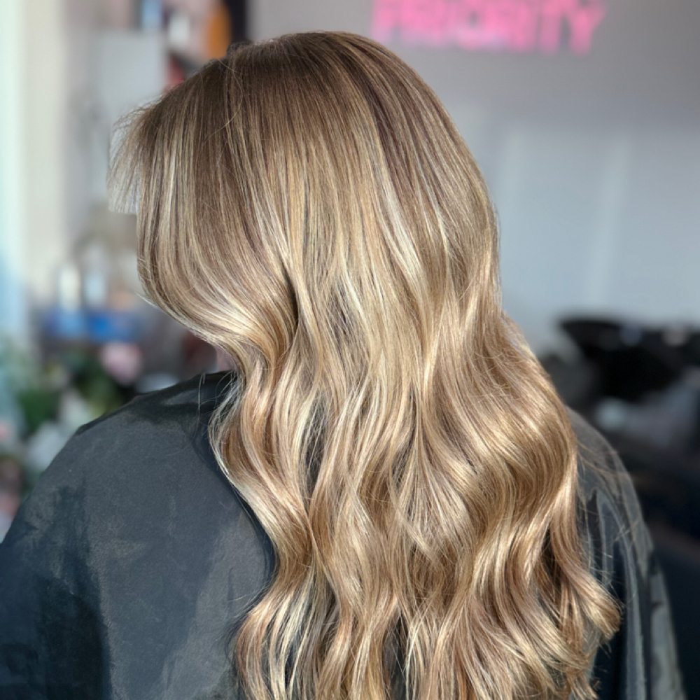 Partial Lived in Blonde at Bri Luxury Salon in Katy, TX