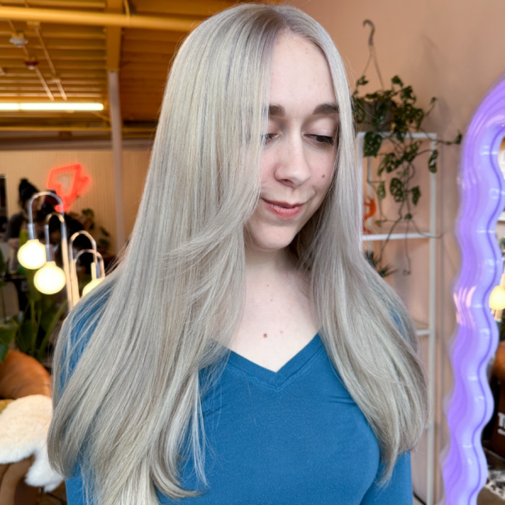 Double Proc. All Over (pre-tint) at Hair By Allie Leanne in Providence, RI