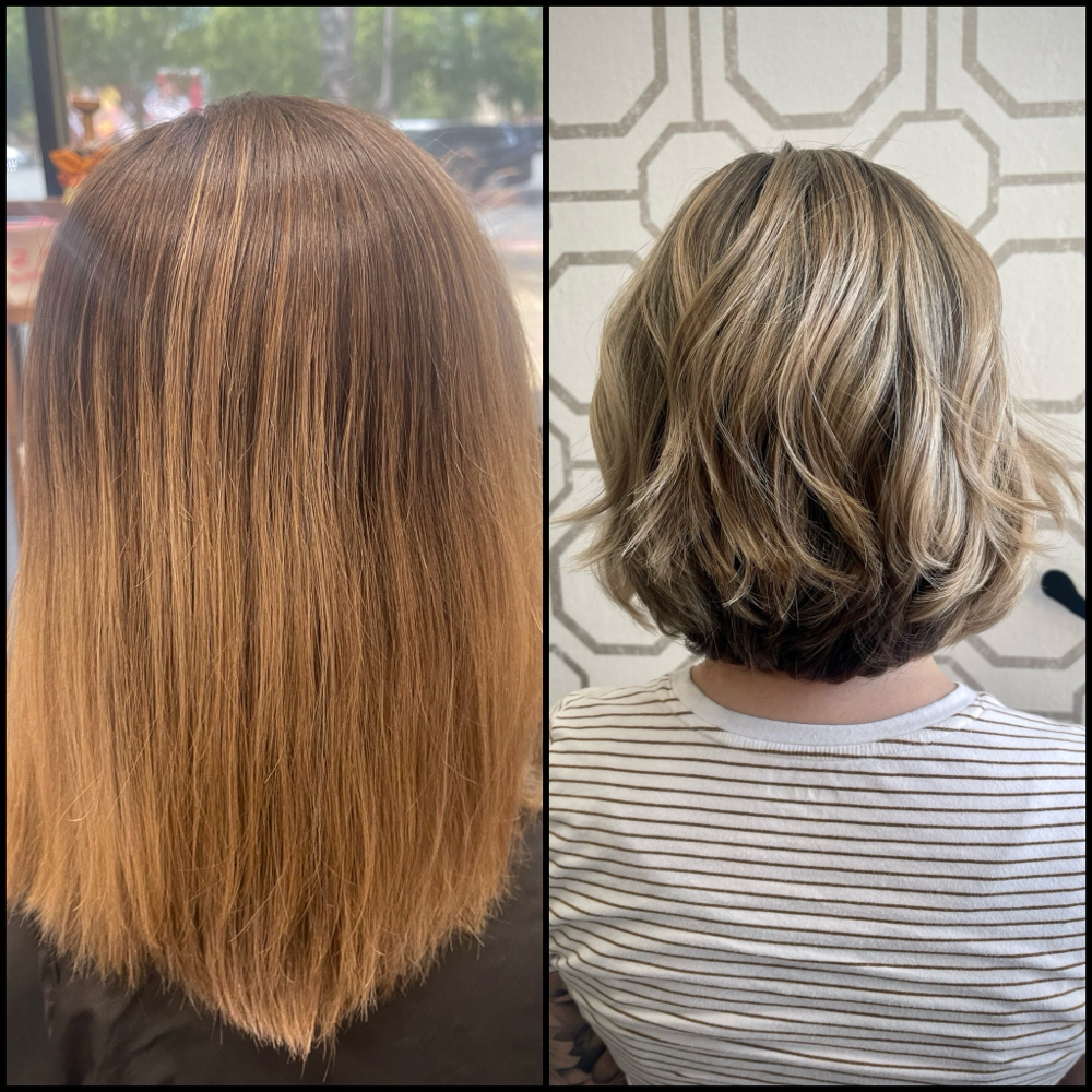 Short Hair Partial Highlight