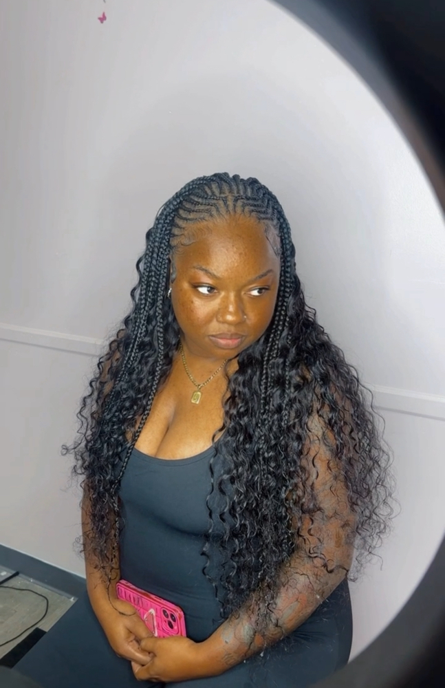 1/2Fulani Braid 1/2 Quick Weave