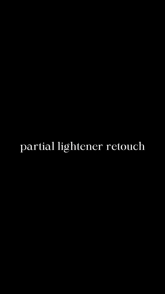 Partial Lightener Retouch