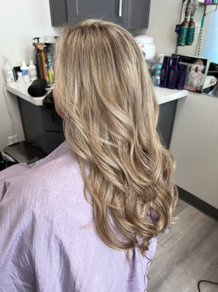 Balayage with cut