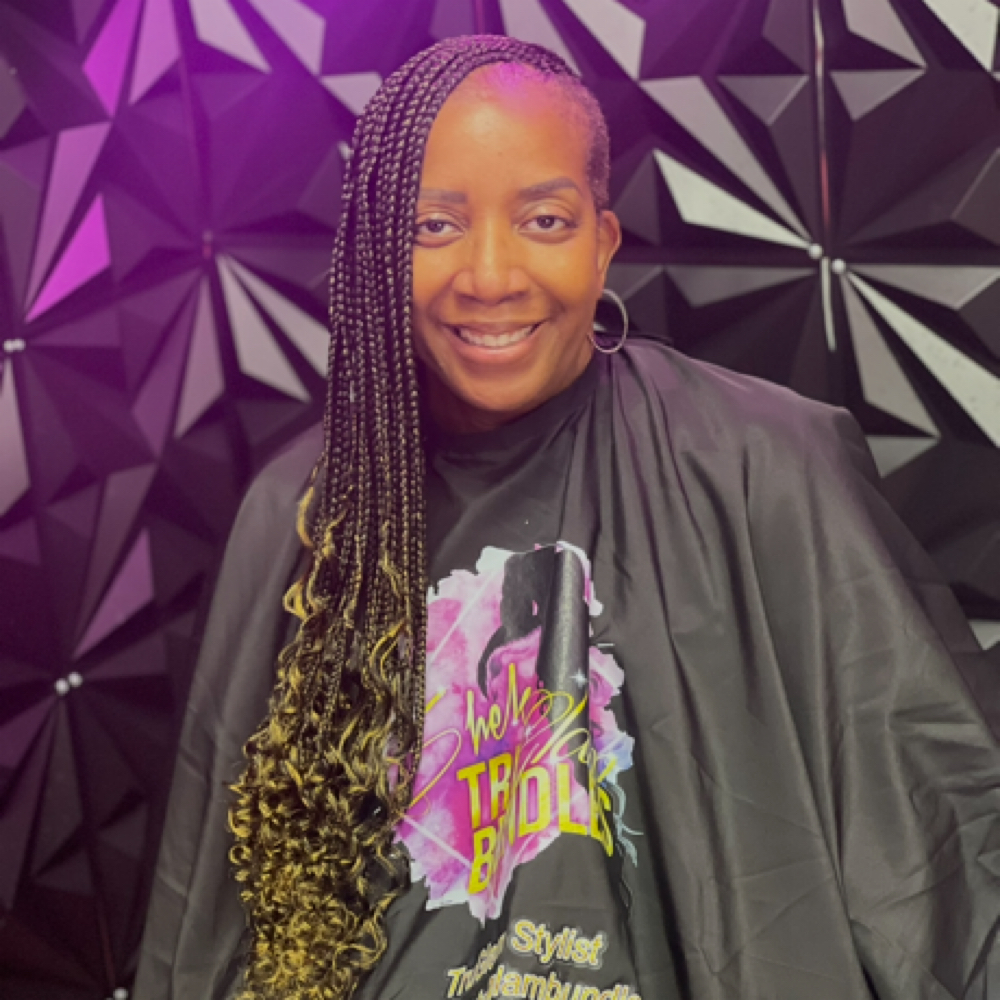 Small Knotless(Shaved sides) at TruGlam Stylist in Winston Salem, NC