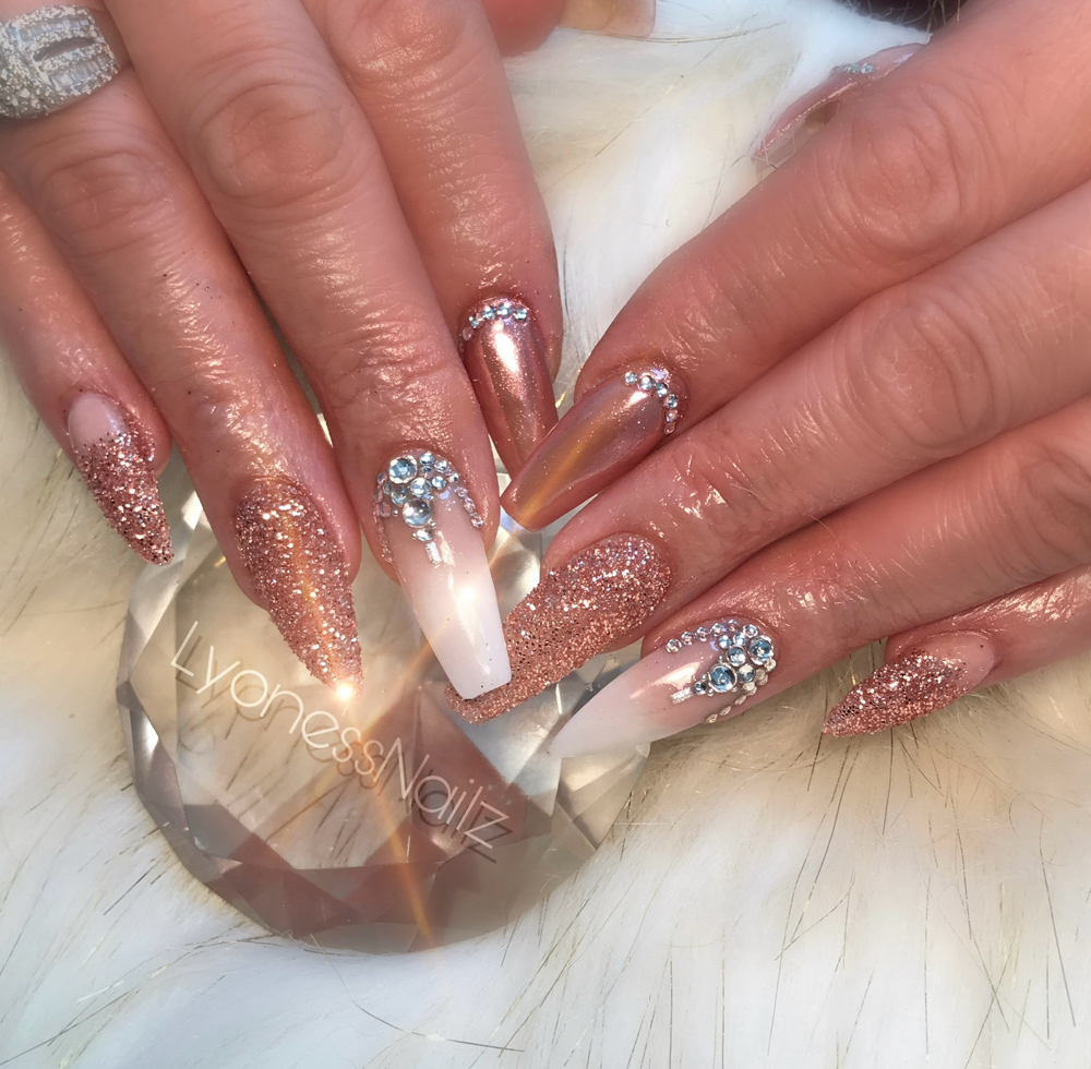 Ombré/Classic Pink & White Full Set