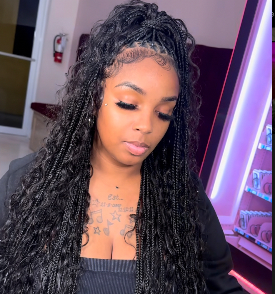 Smedium Knotless(Full Boho HumanH)