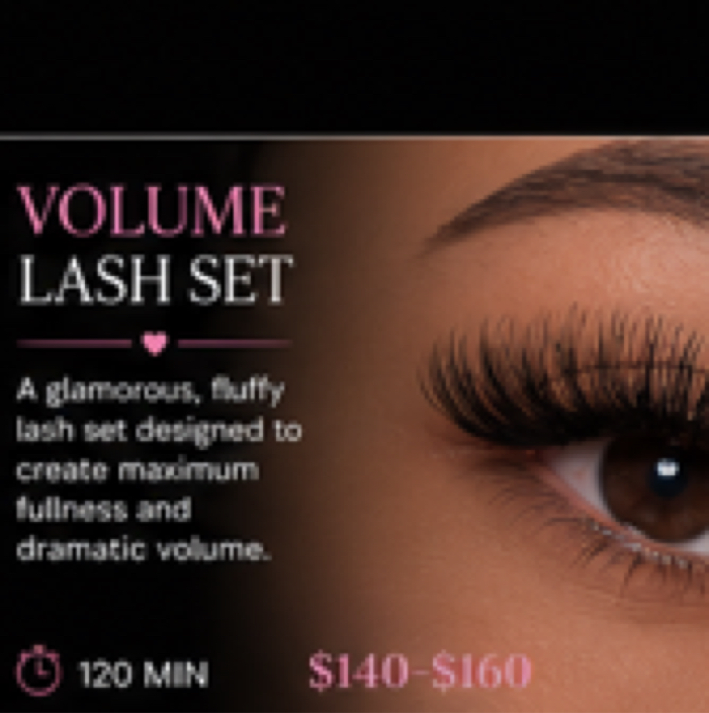 Volume Lash Set at Poppinlashez
