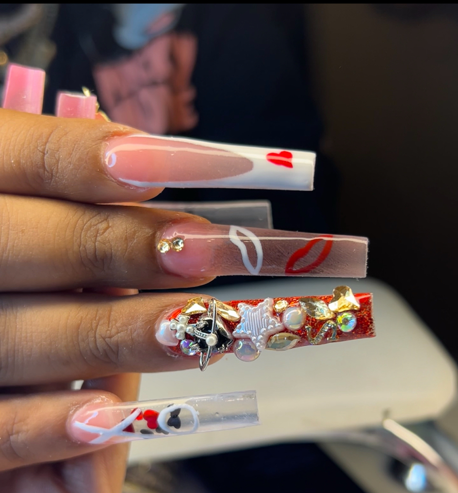XL-Freestyle Full Set at Lisa’s Nail House in Tampa, FL