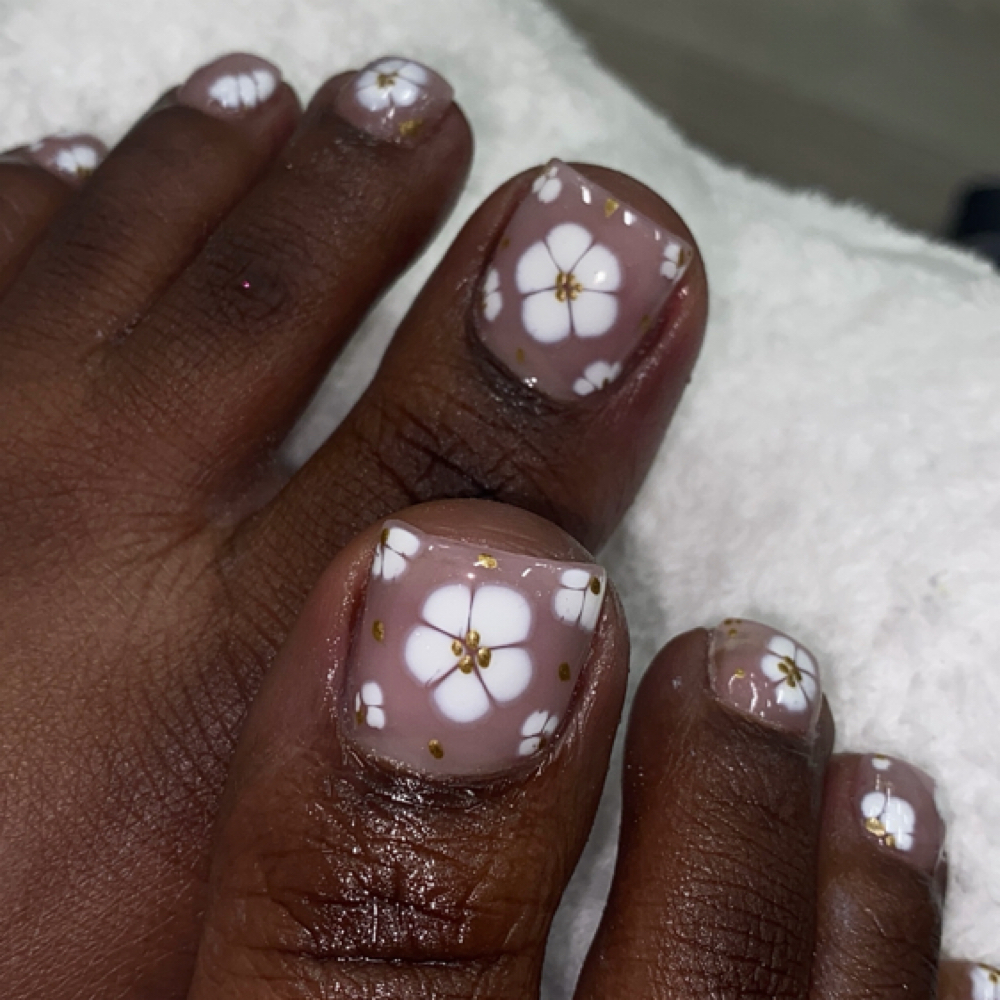 Acrylic/ GelX For Toes at Beauty & Essence in Moreno Valley, CA