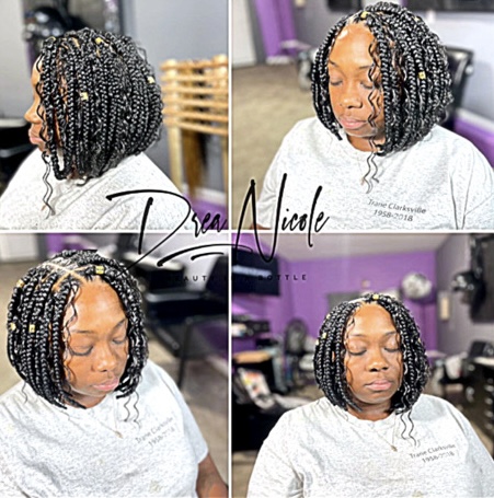 Knotless Braids (BOB) at Crown’D Claws in Clarksville, TN