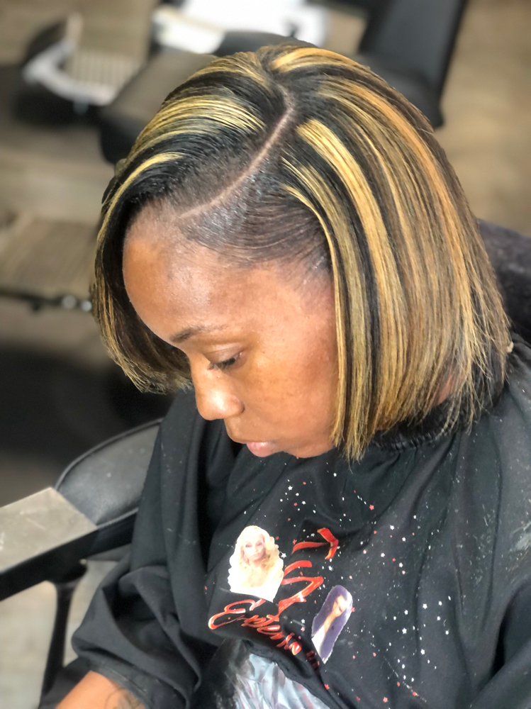 Natural Hair Partial Col/Highlights