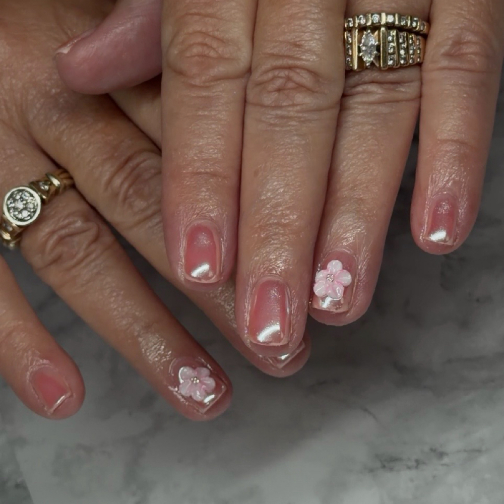 builder gel mani at Lovely Nails in New Carlisle, OH