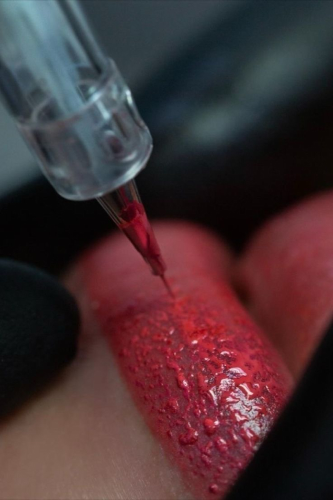 Lip Liner Tattoo