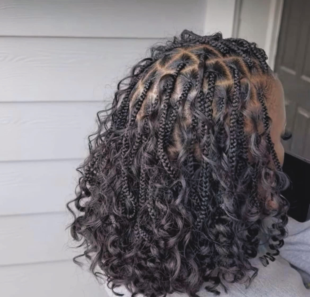 Medium Bob Boho Hair Included at Perfect braids and locs in Atlanta, GA