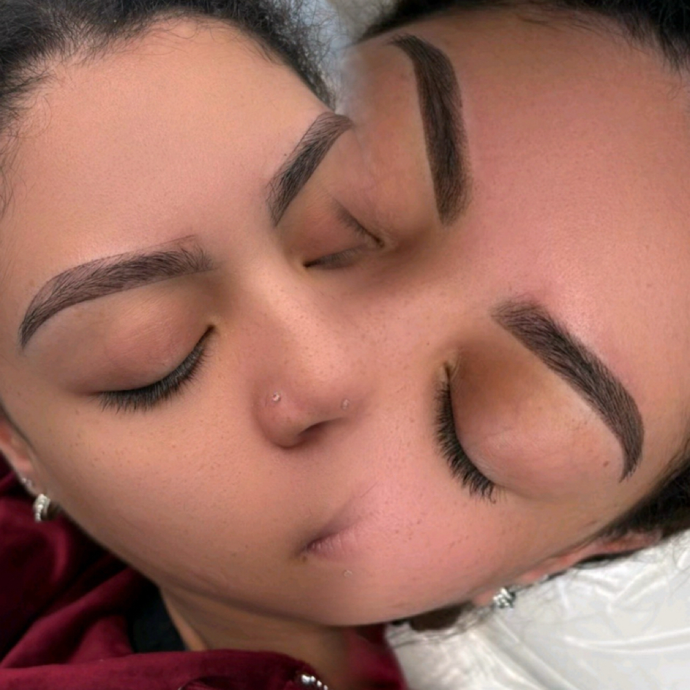 OMBRE EYEBROWS PMU ( VIRGIN BROWS) at the lash and brow studio by isalashezz llc in Somerset, NJ