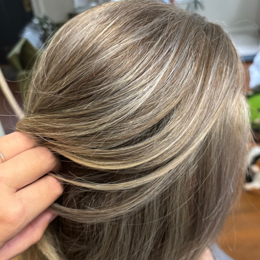 Grey Blending at Hilltown Hair Salon in Shelburne Falls, MA