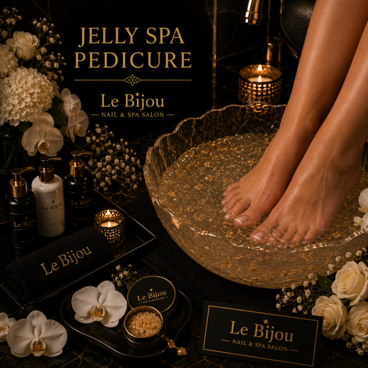 Pedicure - Jelly Spa at Le Bijou Nails and Spa Salon in Houston, TX