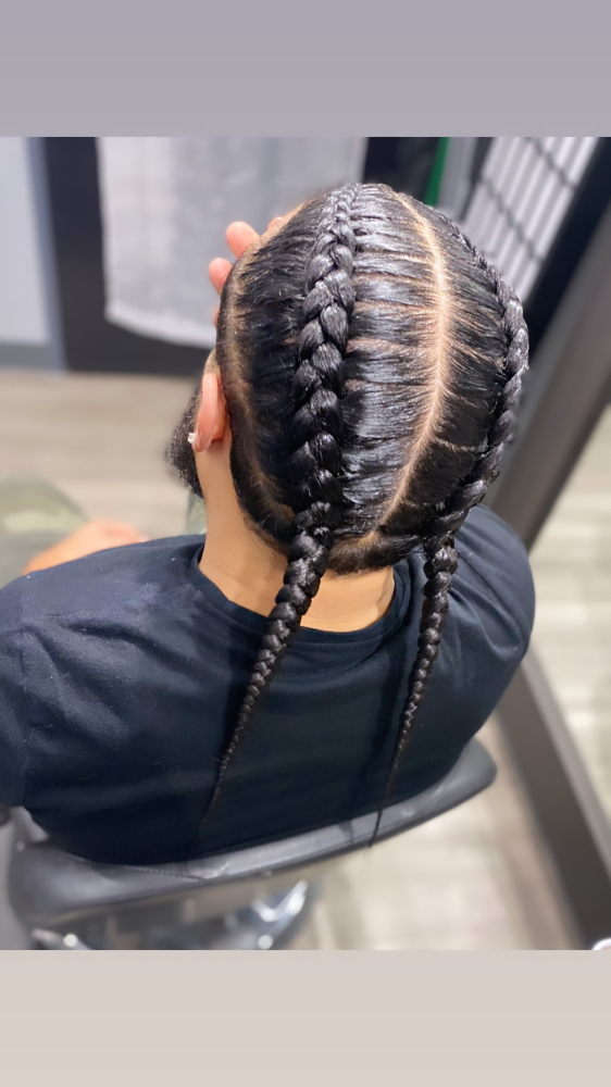 Mens 2 Braids