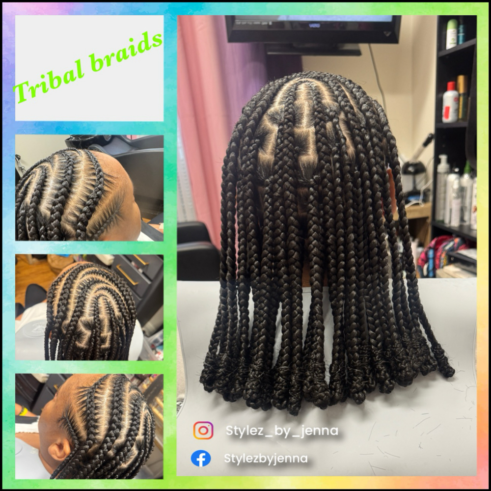 Large Tribal/Fulani Braids at Stylez by Jenna LLC in Covington, LA