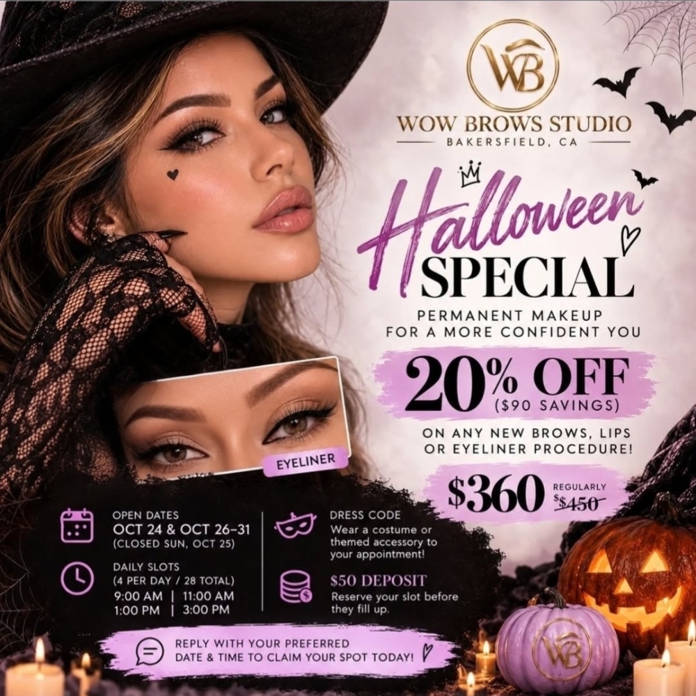 Eyeliner $360 👻🫶🏼🎃 at Wow Brows Studio in Bakersfield, CA