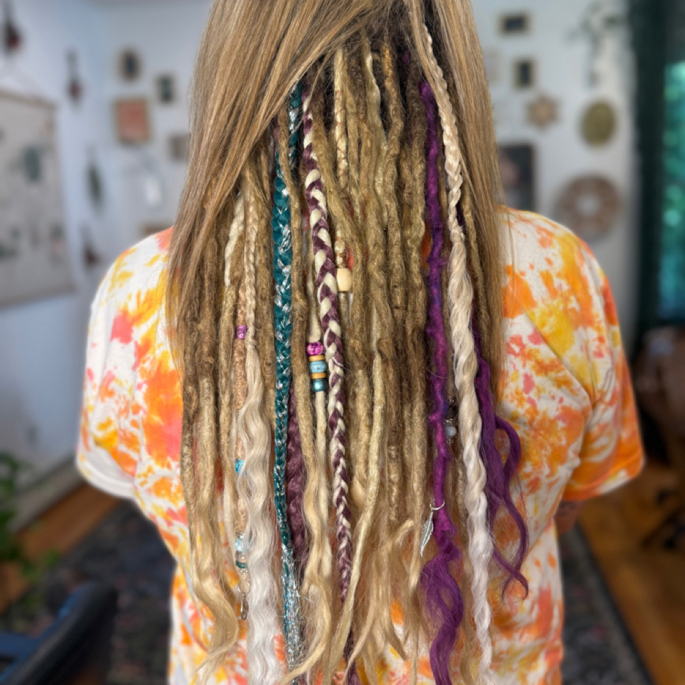 Partial Dreadlock Installation at Dreadlock Elements in Hanson, MA
