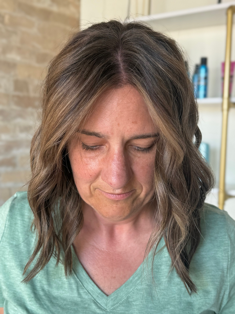 Root Touch Up + Partial Highlights
