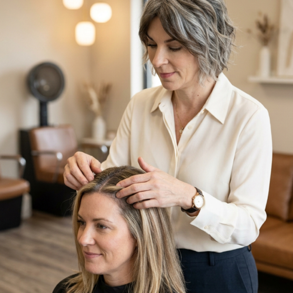 Grey Blending Consultation at Sandra Harens Grey Blending Specialist in Rapid City, SD