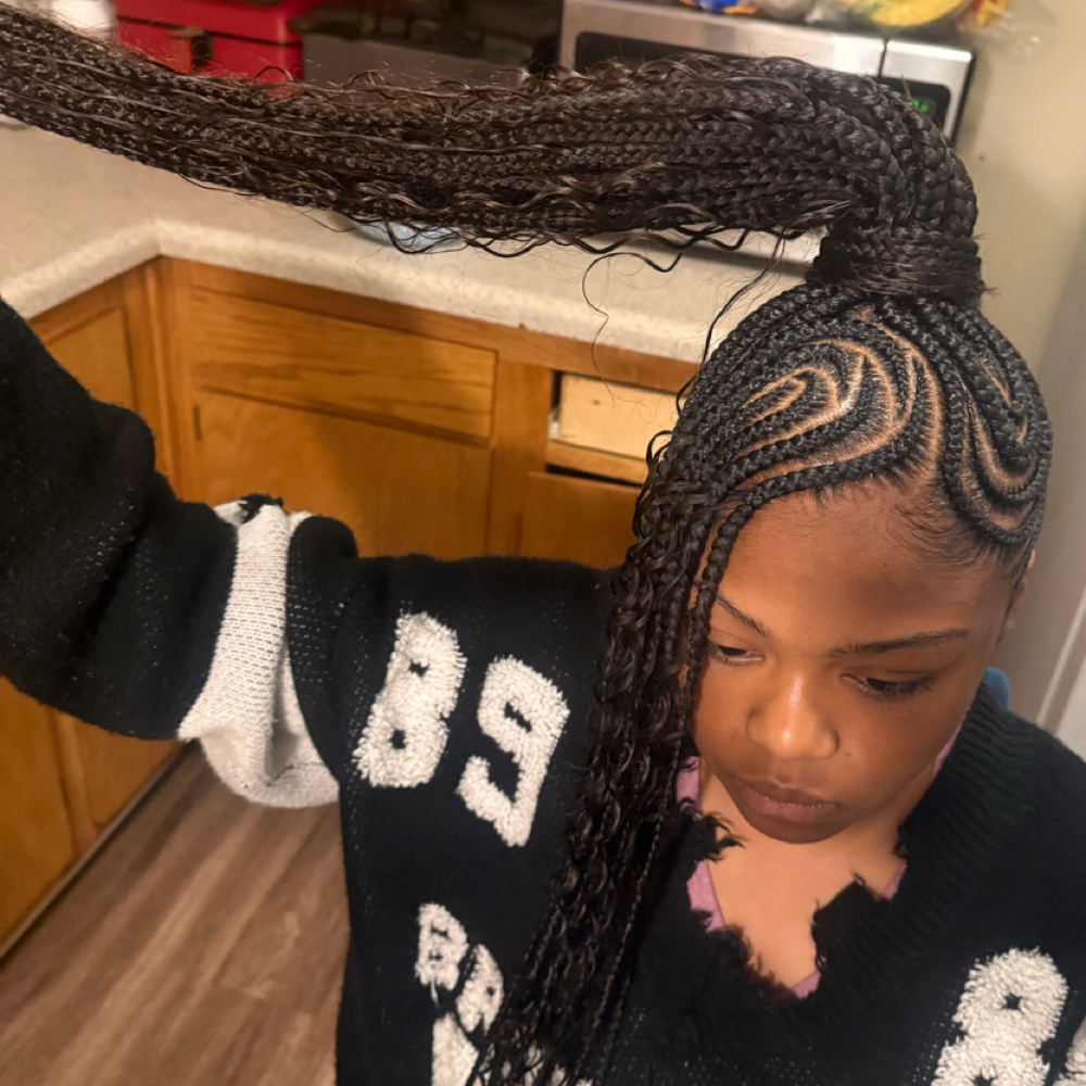 Stitch Braid Genie Ponytail at Jasmine Matthews in Carrollton, AL