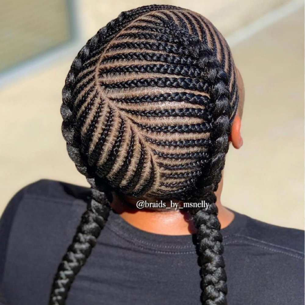 TWO DEEP FEED IN BRAIDS