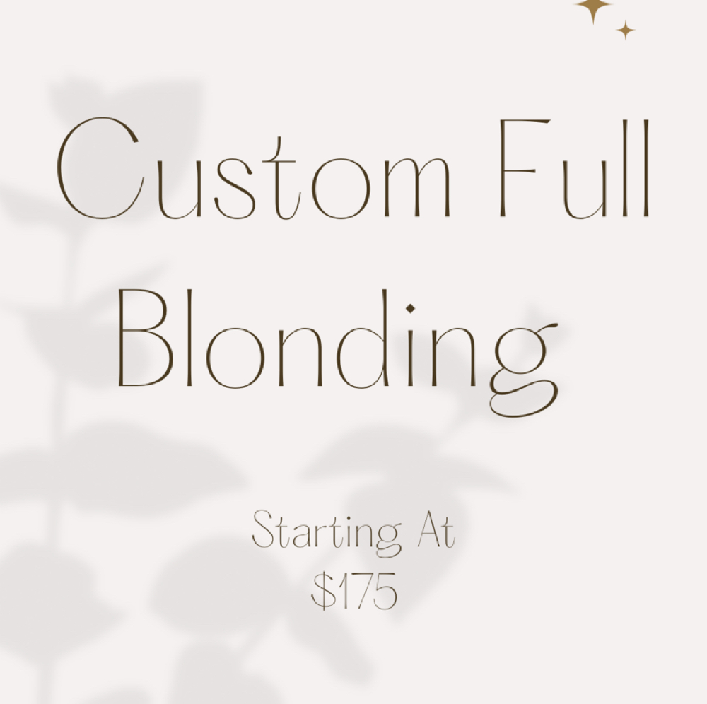 Custom Full Blonding at The Revival Studio in New Bedford, MA
