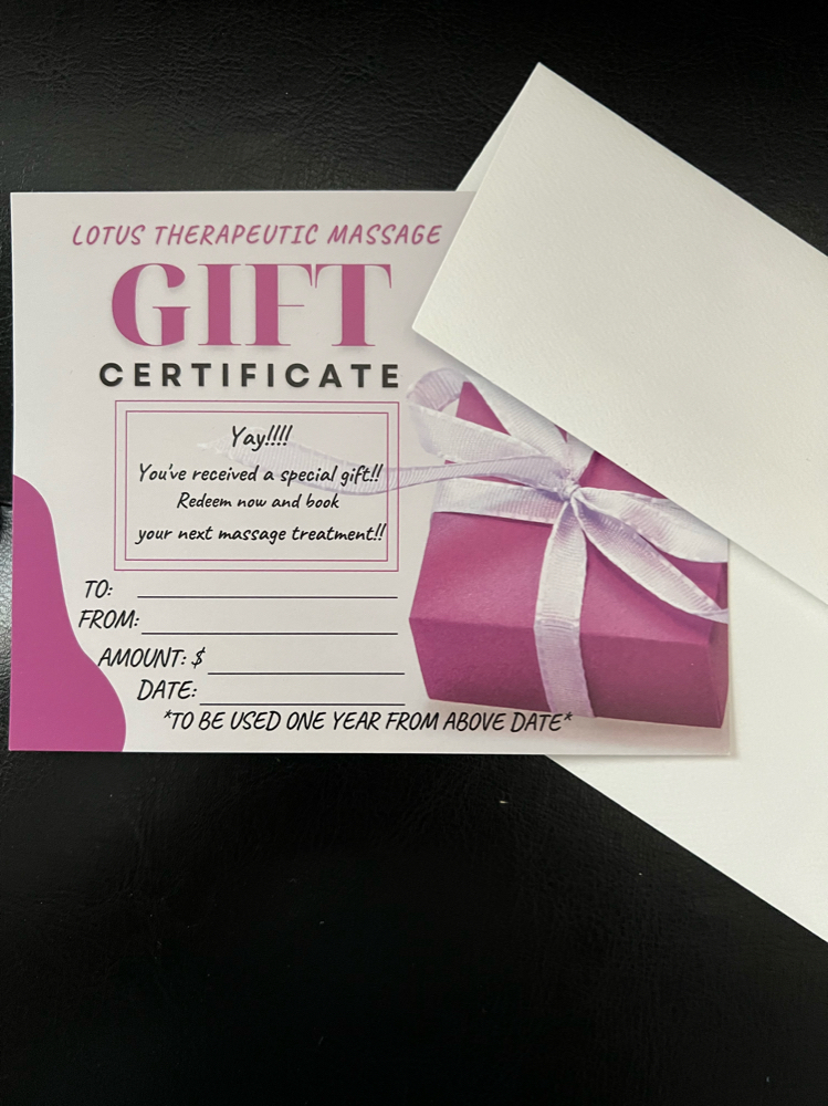 Physical Gift Certificates-Any Amnt