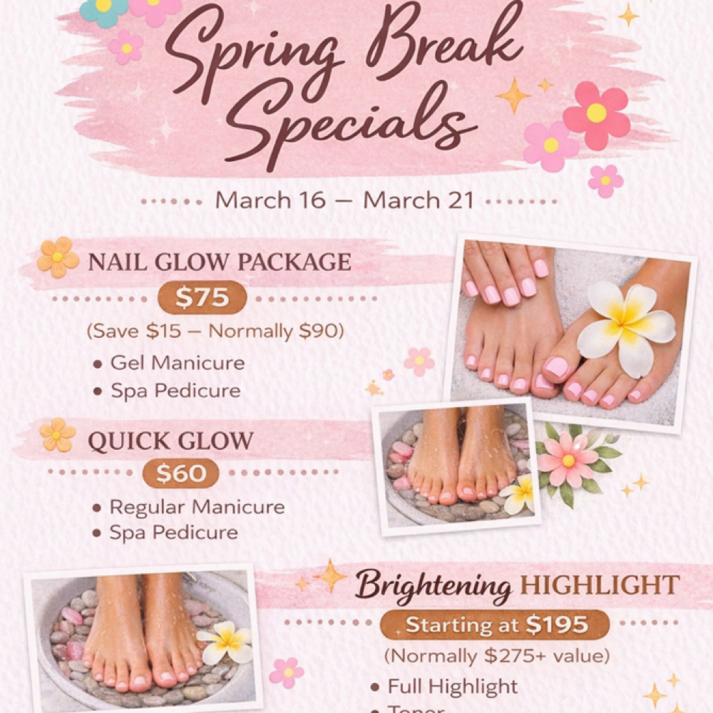 Spring Break Specials at Beauty By Halo in Edgewater, FL
