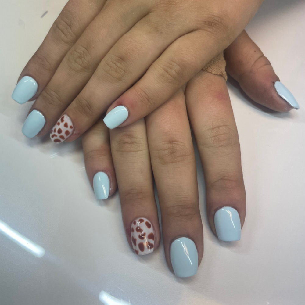 Gel X Full Set: Simple Art at KC Nails & Spa in Washington, PA