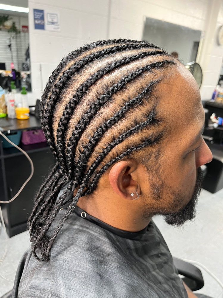 Cornrows( straight back )