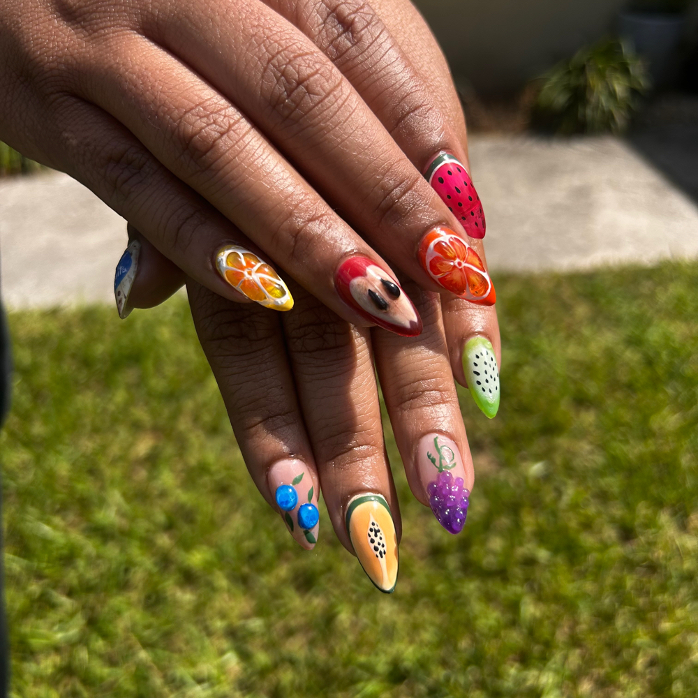 detail nail design at Natural Beauty By Sefany LLC in Bartow, FL