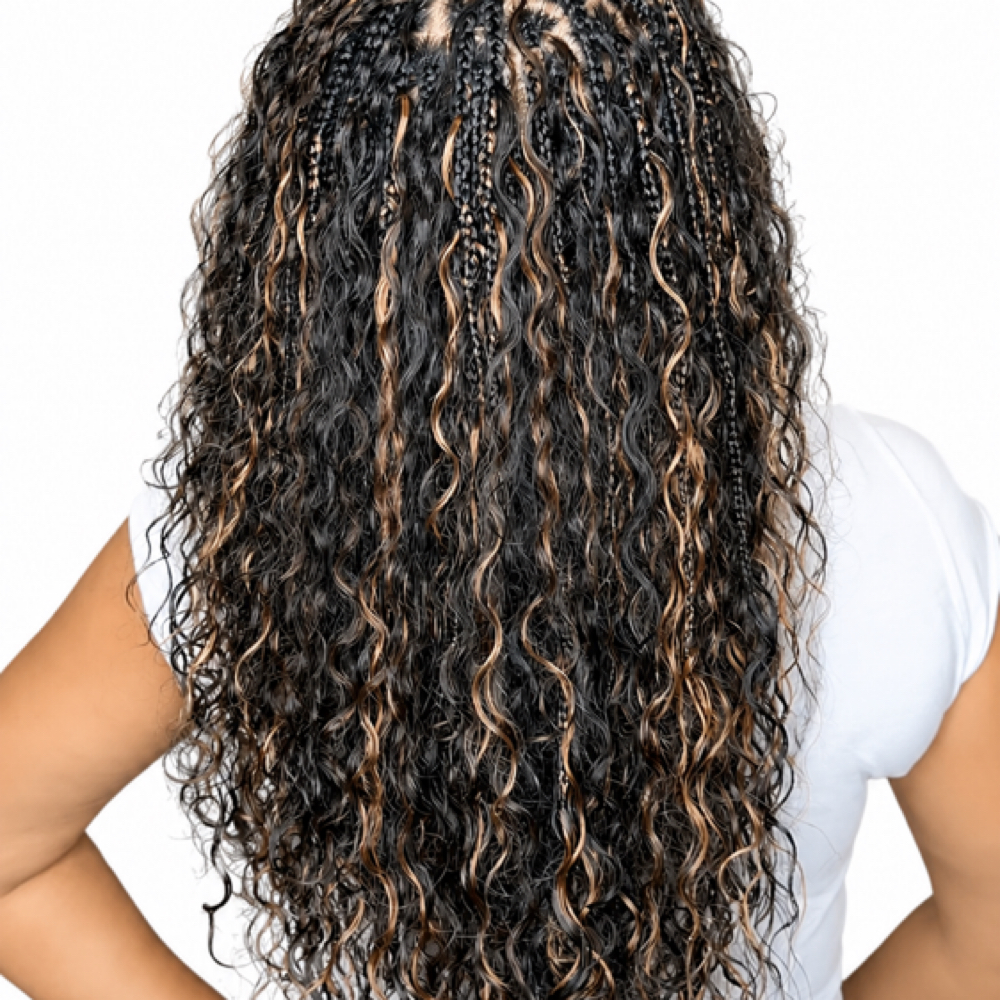 Medium Knotless Full Boho at Samiyah Mwikongi in Wichita Ks, KS