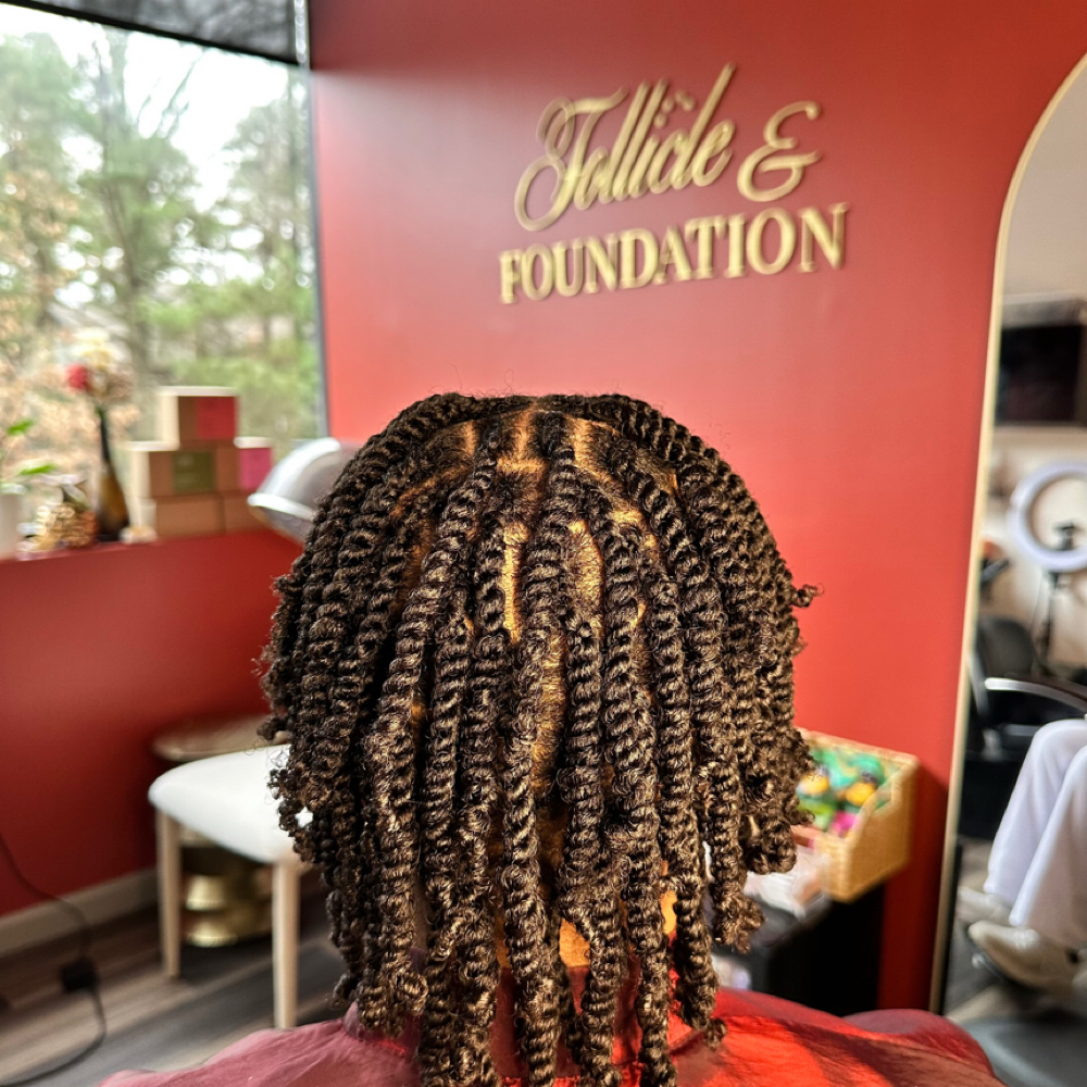 Natural 2 Strand Twists at Follicle & Foundation Natural Hair Care in Marietta, GA