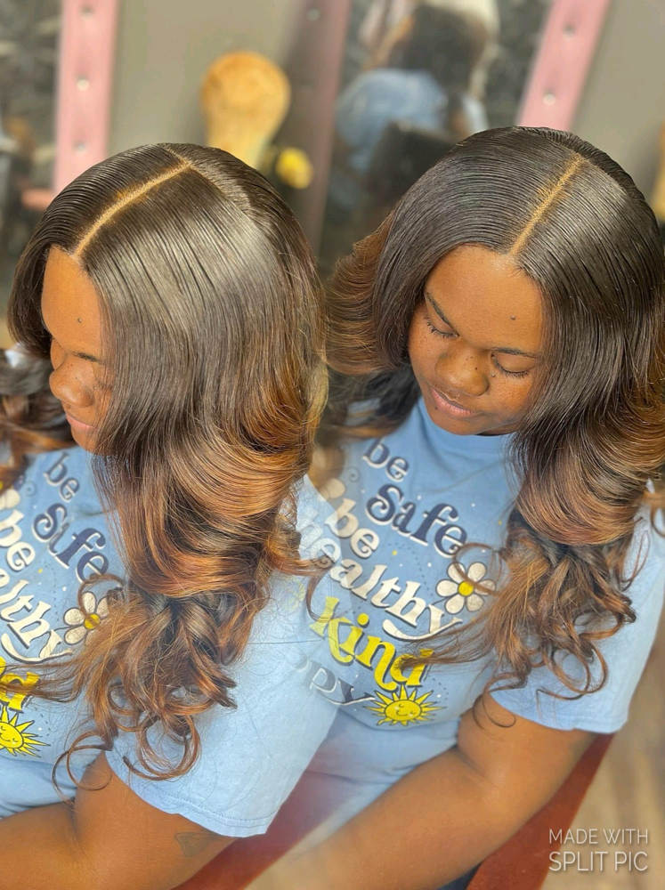 Closure Sew In..NO GLUE🩵