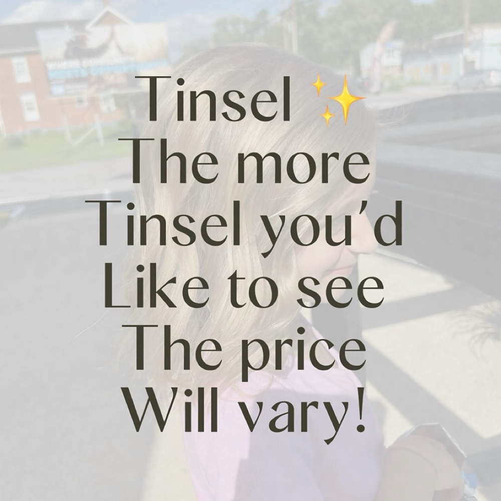 Tinsel at Cuts By Ky in Hagerstown, MD