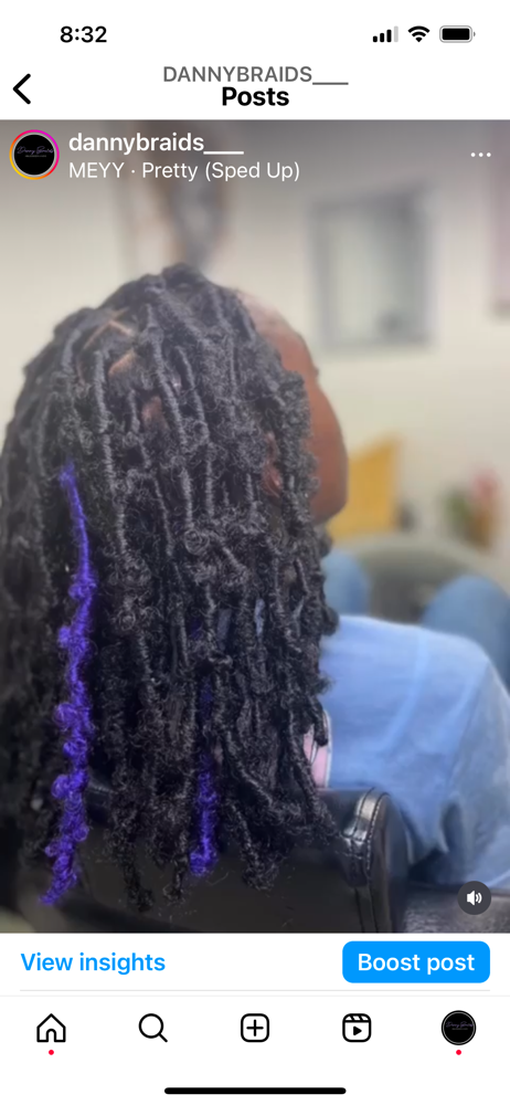 Butterfly locks Shoulder length DP