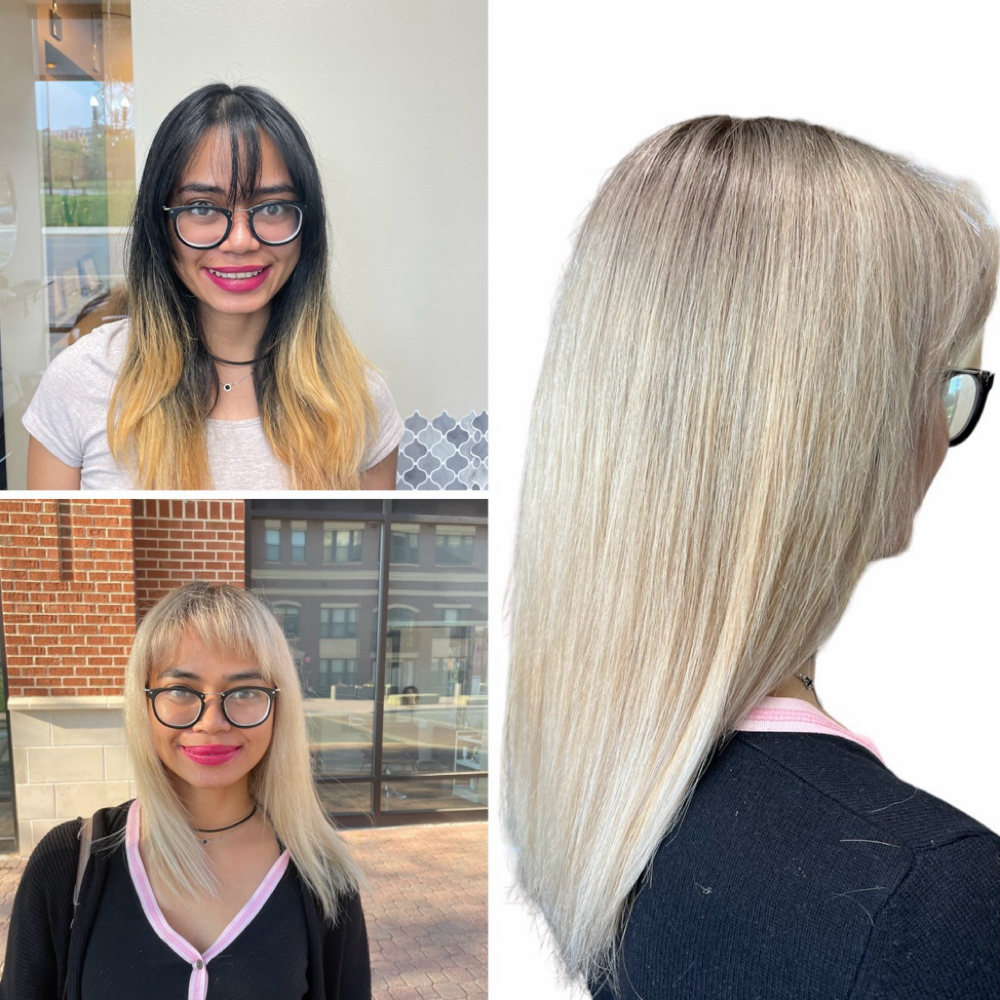 Double process at 355 Salon & Spa in Rockville, MD