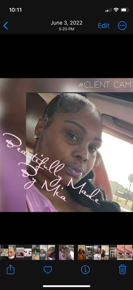 2 Feed In Braids W/Ponytail