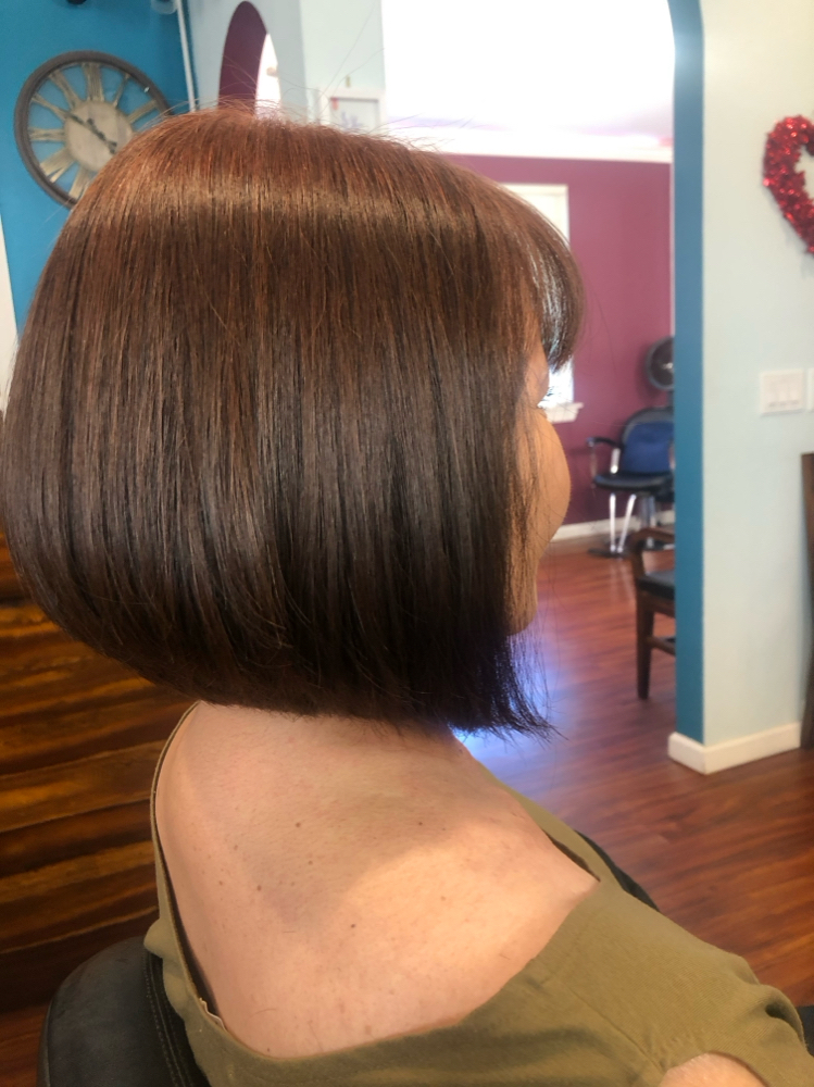 Root Touch Up And Haircut
